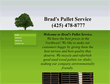 Tablet Screenshot of bradspalletservice.com